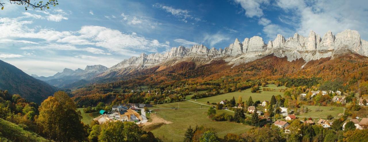 Les chalets de Pré Clos en Vercors Saint-Andéol Esterno foto