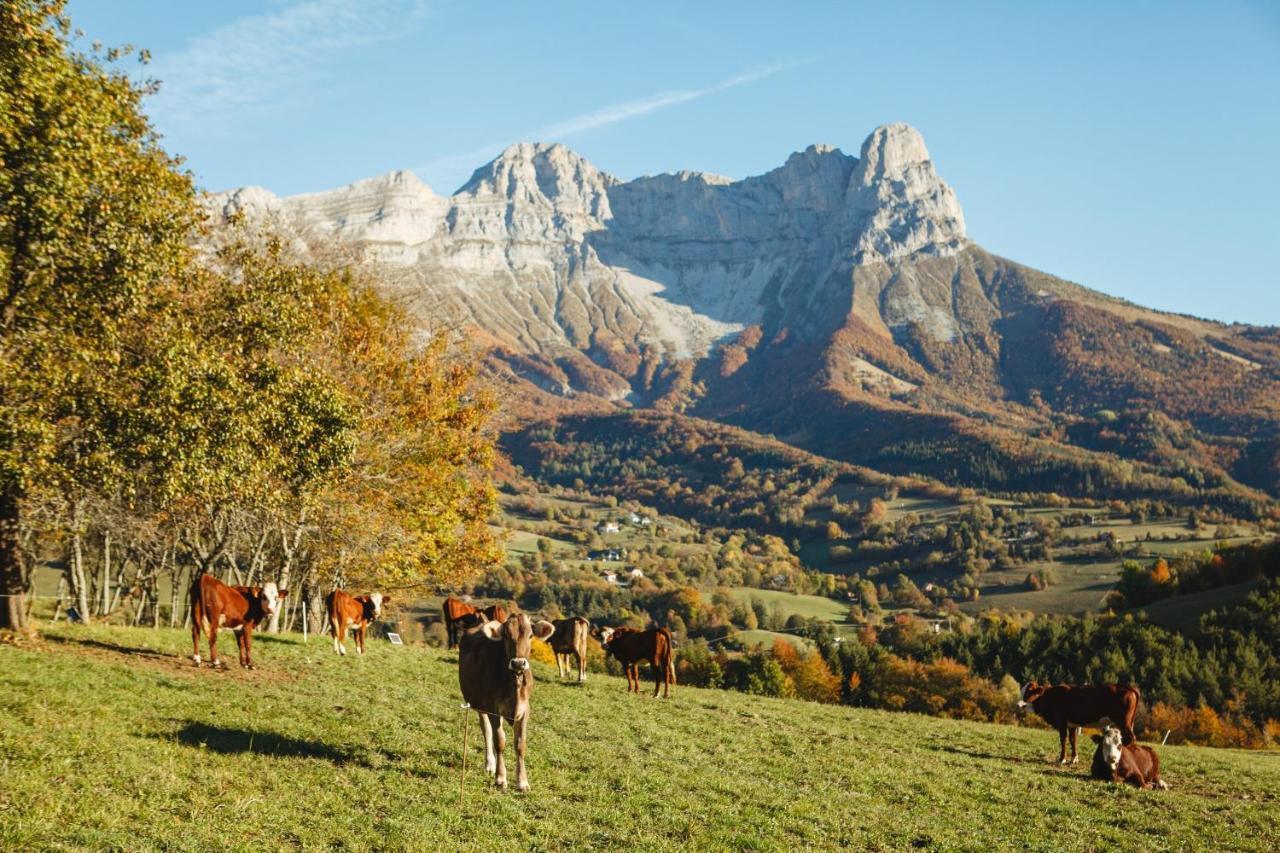 Les chalets de Pré Clos en Vercors Saint-Andéol Esterno foto